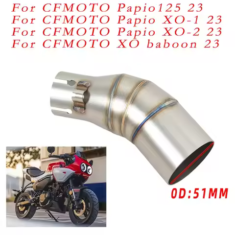 Slip-on For CFMOTO Papio 125 Papio125 XO-1 XO-2 XO baboon 2023 Motorcycle Exhaust Muffler Moto Escap
