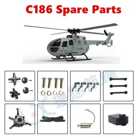 RC ERA C186 BO105 E120 RC Helicopter Spare Parts Blade Landing Gear Motor Engine Body Shell Bearing 