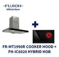 FUJIOH FR-MT1990R Chimney Cooker Hood (Recycling) + FH-IC6020 Induction &amp; Ceramic Hybrid Hob