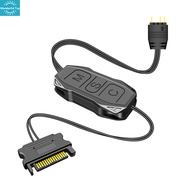 【Wonderful toy】Argb Mini Controller With Lengthen Cable Wide Compatibility 5v 3-pin To SATA Power Su