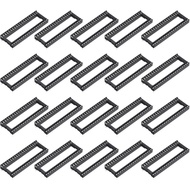 20Pcs DIP IC Soket Penyesuai Soket 40 Pin Kit Pelbagai IC 2.54mm/0.1" Padang untuk Projek Papan Brea