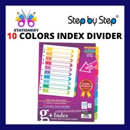 SBS A4 10 Colour Index Divider Paper / Paper Organizer /Paper Organiser / Colour A4 Index Divider