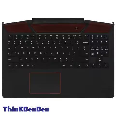 US English Black Keyboard Upper Case Palmrest Shell Cover For Lenovo Legion Y720 15 15IKB 5CB0N67272