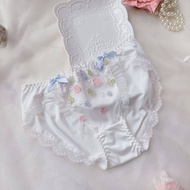 『Ship from MY』Japanese Plus Size Wired Bra Butterfly Flower Embroidery Ribbon Sponge 大码内衣 75B 80B 80