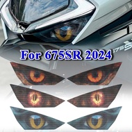 Waterproof Headlight Stickers Accessories For CFMOTO 675SR-R CF675SR 675 SS 2024 2025 Motorcycle Hea
