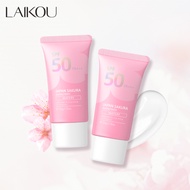 Moisturizing Face Sunscreen Lotion 50g*2pcs SPF 50 PA+++ 【LAIKOU Japan Sakura Sunblock】 UV Protectio