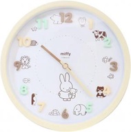 Miffy - 日本Miffy鐘Miffy Icon 掛牆鐘 Mocha 時鐘 掛牆 circle 平行進口