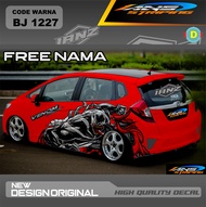 STIKER MOBIL HONDA JAZZ / DECAL STICKER TOYOTA YARIS / VARIASI STIKER DECAL MOBIL AGYA / STIKER MOBI