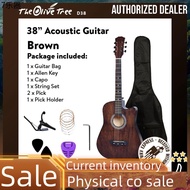 guitar ♠38 Inch (Custom Name Engrave) Acoustic Guitar Package( Gitar Akustik  Gitar Kapok Engrave  Ukir  Customise )(D38)❀