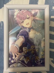 Hololive Minato Aqua 六週年簽名卡 送相框