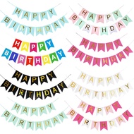 Pentagonal Happy Birthday Banner Birthday Banner Happy Birthday Decoration