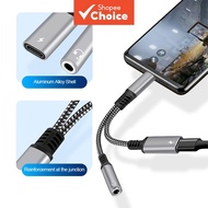 2-in-1 USB-C to 3.5mm AUX Adapter USB-C 3.5mm Jack Audio Cable Earphone Cable Converter