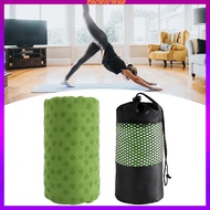 [Tachiuwa2] Yoga Towel with Storage Bag Mat Towel for Travel Fitness Home Gym