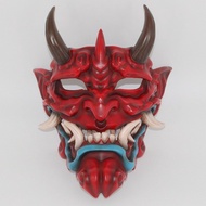 Akama Mask Pendant cosplay Can Drama Japanese Style Can Mask Resin Red Face Grimace Fangs Mask Prajn