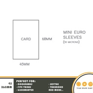 TBG Mini Euro Card Sleeves (45x68mm)