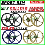 SPORT RIM YAMAHA 511 S , Y15 ZR, LC 135 4s (LAGENDA 115), Y125 (LC 135 5s) PNP ( WITH BEARING )
