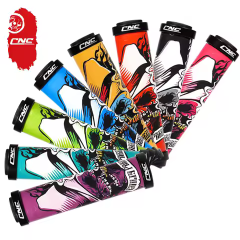 CNC Bicycle Grips MTB Bike Grip Gel MTB Lock On Grips Non-slip Mountain Bike Handlebar Grips