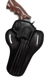 HOLSTERMART USA by CEBECI ARMS Black Leather Open Top Right Hand Belt Holster for COLT Python .357 R