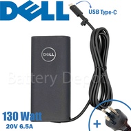 Dell Adapter ของแท้ Dell 130W 20V/6.5A หัว USB Type-C สายชาร์จ Dell Precision 3561 Dell XPS 15 9500 