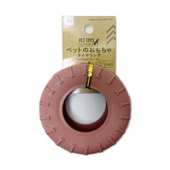 Daiso Dog Toy To Help Brush Teeth In The Shape Of A Tire 9.4x3.8x9.4 Cm.