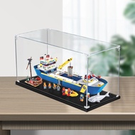 Lego 60266 海洋探索船透明展示盒 | Popmart Labubu Zimomo收藏箱 | 深海探险收纳盒 Kotak Pameran Lego Eksplorasi Laut