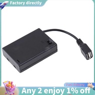 3XAA Battery Case with Cover and Switch Connected to USB Female Connector USB Female Socket Battery 