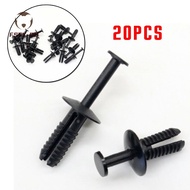 Clips Parts 20PCS Black Expanding Rivet For BMW E30 E39 E46 E53 E60 Plastic