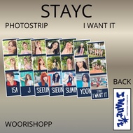 PHOTO STRIP STAYC I WANT IT 2 SIDES 7 PCS PHOTO STRIPS KPOP UNOFFICIAL SEEUN SIEUN SUMIN ISA YOON
