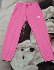 愛迪達 女款 粉色 175/80A 
L-xL可穿 二手 488 運動褲 長褲 秋冬款 厚磅 雙拉鍊口袋