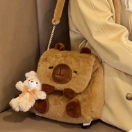 Capybara Backpack Capybara Plush Backpack Shoulder Bag Birthday Gift Christmas Gift for Kids