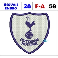 F-A59 PREMIER LEAGUE CLUB TOTTENHAM-HOTSPUR LOGO EMBROIDERY PATCH - INNOVATION EMBRO TESTIMONI