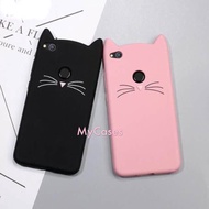 Oppo F9/F7/F5/A7/A5/A3s/A37 Slim Cat Silicone Case