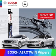Bosch Aerotwin Wiper for Mercedes Benz C-Class W204 and E-Class W212 W207 (set of 2 wipers) Specific Fit Version, RHD