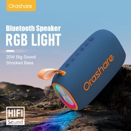Orashare BS08 Plus Big Bluetooth Speaker With RGB Light 20W Wireless Speaker Super Sound TWS Speaker