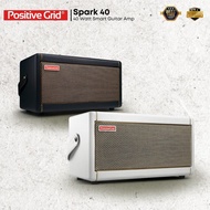Positive Grid Spark Smart Guitar Amplifier , White , 40 Watt Smart Guitar Amp & Bluetooth® Speaker (