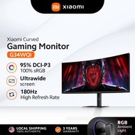 Xiaomi Curved Gaming Monitor G34WQi | 34'' WQHD Display| 180Hz Refresh Rate | FreeSync Premium | 1ms