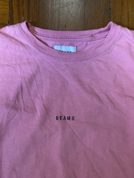 Beams Japan 長袖T恤 fit L pink