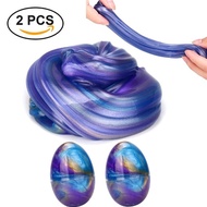 2PC Slime Ball Crystal Fluffy Toys DIY Slimes Cloud Glue Soft Clay Anti-stress Light Plasticine Anti
