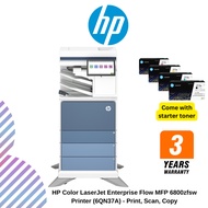 [PREORDER-CHAT SELLER] HP Color LaserJet Enterprise Flow MFP 6800zfsw Printer (6QN37A) - Print, Scan
