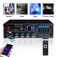 2000W 220V bluetooth Stereo Amplifier Surround Sound Mixer FM AUX USB SD AMP Home Cinema Karaoke Rem