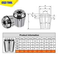 ER Collet ER11 Collet Chuck Engraving Machine Spindle Milling Cutter CNC Lathe Tool Drill Collets Ch
