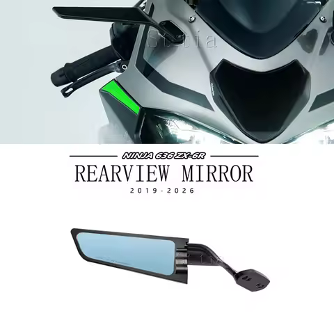 For Ninja ZX6R ZX-6R ZX 6R Ninja 636 2019-2026 Motorcycle Mirror Modified Wind Wing Rotating Rearvie