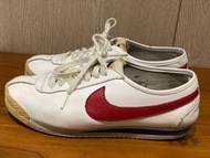NIKE WMNS CORTEZ '72 白色 全白 紅色 紅勾 藍色 阿甘鞋 皮革 復古 基本款 847126-101  25cm