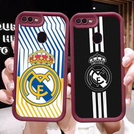 Burgundy Case for OPPO A11K A12S A7 A5S A12 D-7 Madrid FC