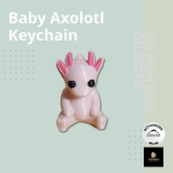 Baby Axolotl Salamander Keychain