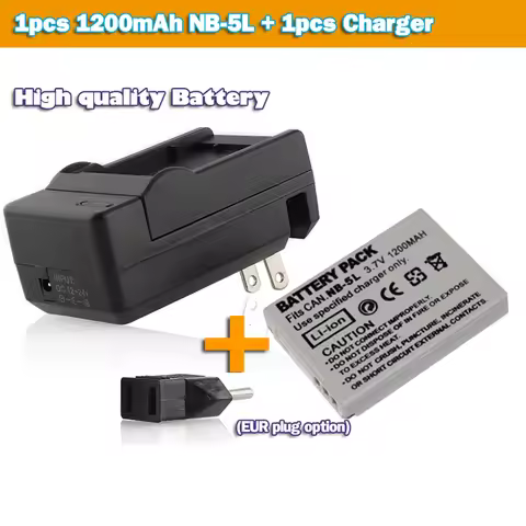 Battery NB-5L NB5L NB 5L + DC Charger For Canon IXY Digital IS 120 PowerShot SD200 IXUS SD950 SD990 