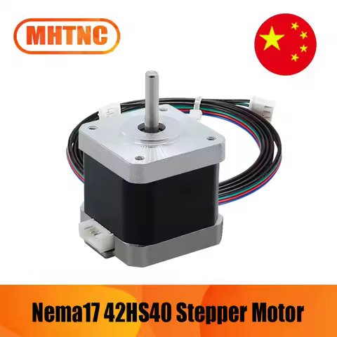 MHTNC 40mm Nema17 Stepper Motor 42 engine 0.45Nm 42HS34 65ozin 1.2A 5mm motor shaft 4-lead for CNC E
