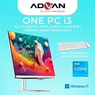 ADVAN PC AIO CORE I3 1215U 8GB 256GB SSD WIN 11 HOME 24INCH