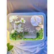 Kinetic Butterfly Wedding Dowry 35x45 moving butterfly curved frame unique dowry premium luxury gard