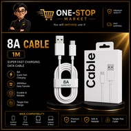OPPO 8A ⚡ 80W ⚡VOOC USB-A to Type-C Cable Support SUPERVOOC Fast Charging
